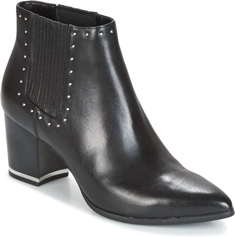 Michael Michael Kors Gemma Leather Ankle Boot Charcoal 6.5